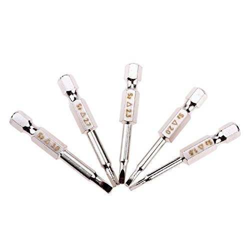Leizeng 5Pcs Magnetic Triangle Head Screwdriver Bits S2 Steel 1/4 Hex Shank 50Mm Set #TOP2
