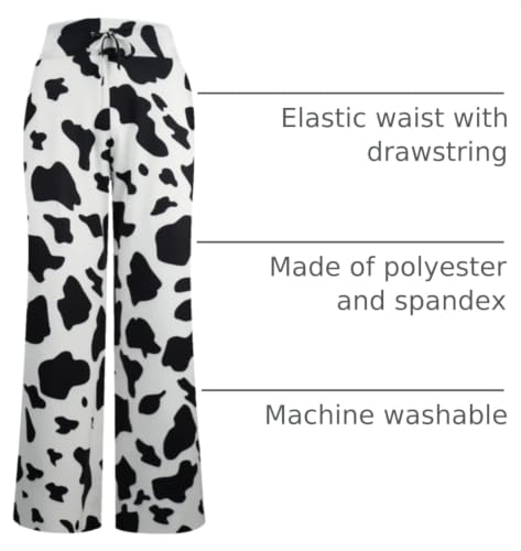 Image of NEWCOSPLAY Women's Comfy Pajama Pants Casual Drawstring Palazzo Lounge Wide Leg Pants