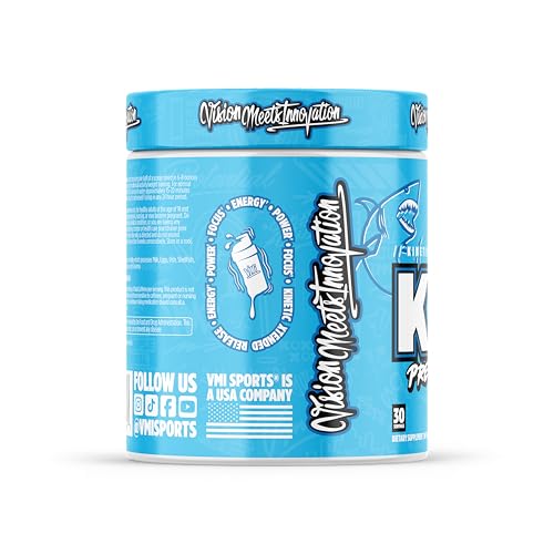 Image of KXR Pre-Workout Energy Powder | Intense Energy Pre-Workout Drink for Men and Women| Improves Performance - Enhanced Focus & Increased Endurance | 30 Servings (Original Blue Shark Gummy)