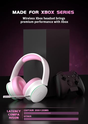 Image of RYR Wireless Gaming Headsets, Bluetooth 5.3, 3D Surround Sound, Rotatable Earmuffs, Gaming Headphones with Noise Canceling Microphones for Series X|S, Xbx One, PS5, PS4, Mac