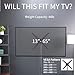 VIVO Height Adjustable TV Floor Stand for 13 to 65 inch Screens up to 44 lbs, LCD LED OLED 4K Smart Flat and Curved Monitor Panels, 50 inch Tall, Max VESA 400x400, Black, STAND-TV08