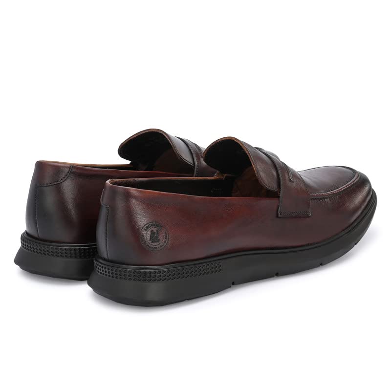 Legwork Men's Leather Loafer Shoes for Men and Boys 5 41cqouVRIcL