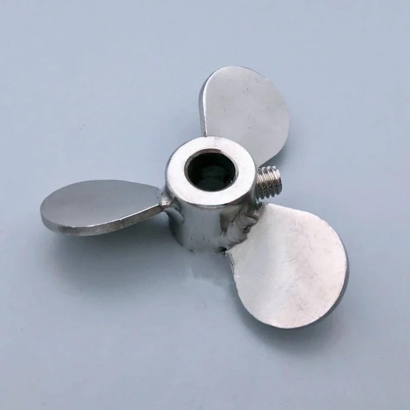 1 hoja agitadora de acero inoxidable de 60 mm a 200 mm | Paleta agitadora de tres hojas accionada por tornillo for mezcladores de laboratorio(150x16mm)