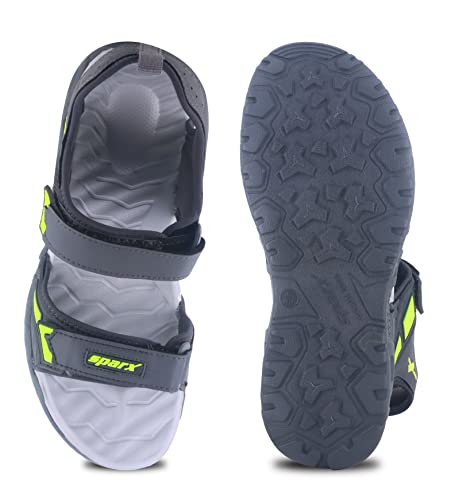 Image of SPARX Men's Sandal,D.GREY NEON GREEN,7UK,SS0624GDGGN0007