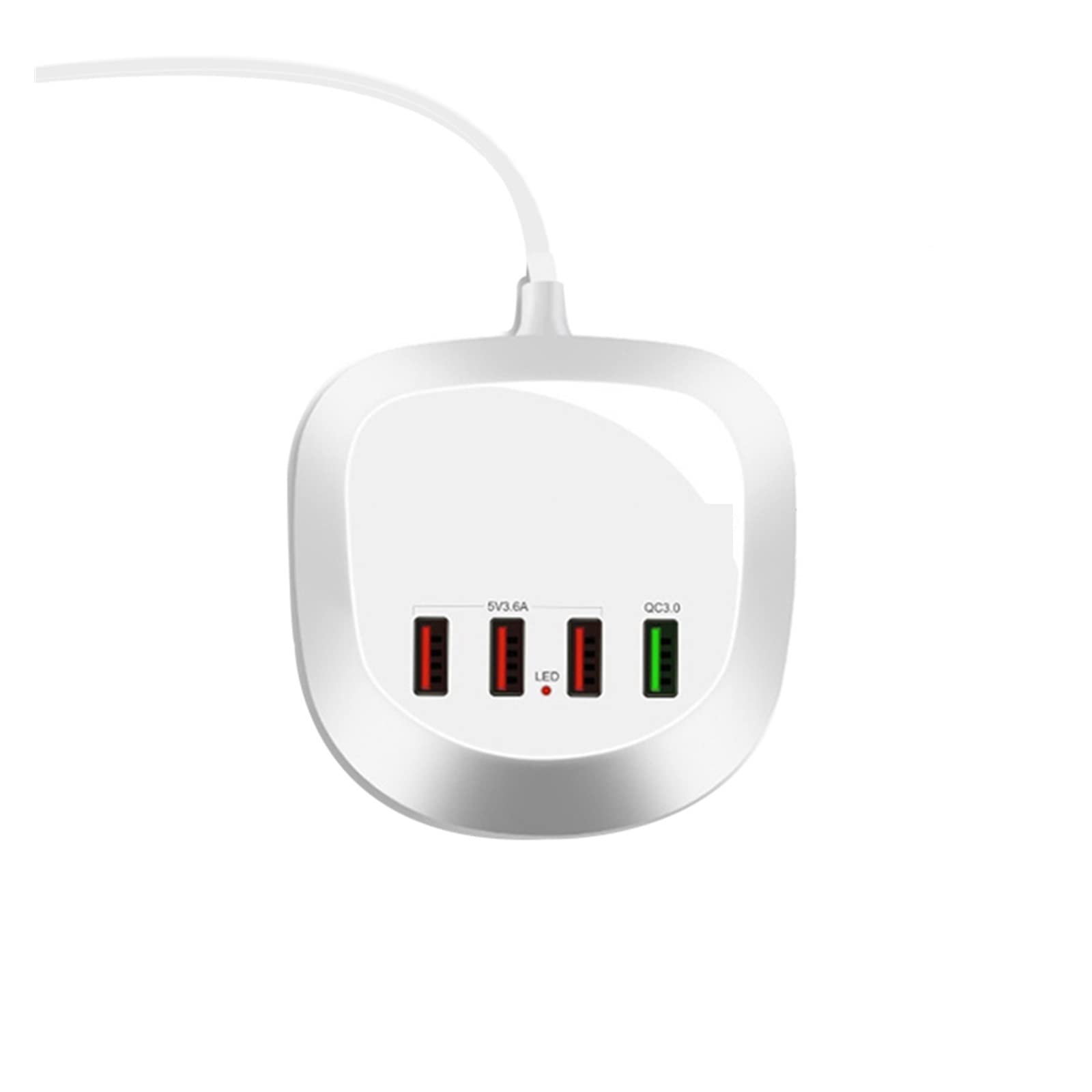 Stacja ładująca USB, Stacja ładująca do wielu urządzeń, szybkie ładowanie 3.0 przejściówka do szybkiej ładowarki 8 stacja ładująca USB typu C ładowarka do telefonu do wielu urządzeń Do smartfonów, tab