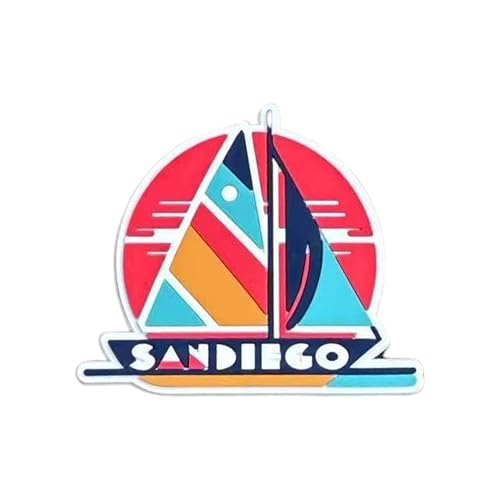 Imán de Refrigerador Vagabond Heart San Diego PVC miniatura 1