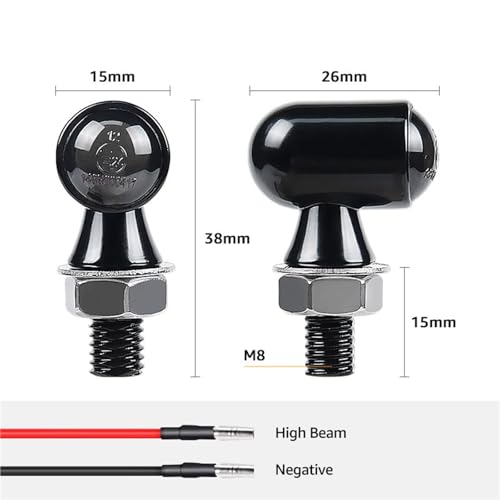Clignotants LED 12V moto mini feu indicateur de direction - 3