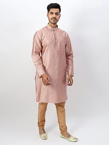 Image of Silk Blend Men's Kurta Pyjama Set /Kurta Pajama for Men