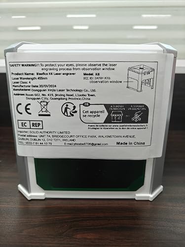Bisofice YVF5648192492054YR K6 Mini 3000Mw Laser Engraving Machine With 0.05Mm Accuracy, 80X80Mm Small Laser Engraver Bt Wireless Control Cutter Engraver Tool Offline Engraving thumb #8