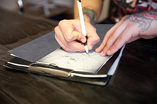 Image of selizo 100 Sheets Black Carbon Transfer Tracing Paper for Wood, Paper, Canvas and Other Art Surfaces (9 x 13 Inches) (Pack of 2)