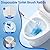 Sagry 50 Counts Disposable Toilet Bowl Wand Refills, 5X Cleaning Power Toilet Cleaner Refill Pads, Deep Cleaning, No Falling Apart, Fresh Fragrance, Compatible with Most Toilet Brushes