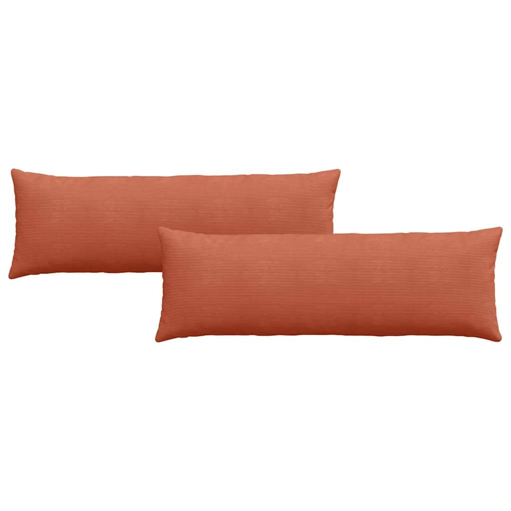 2 cuscini da divano in velluto a coste, 120 x 40 cm, morbidi cuscini per seduta con chiusura lampo, sfoderabili in tessuto a coste, moderni cuscini decorativi per soggiorno, camera da letto o
