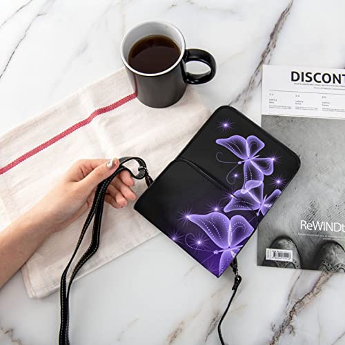 Sac Taekwondo en cuir PU cadeau idéal femme et fille motif papillon violet