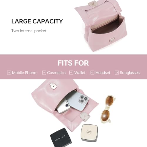Image of LA FESTIN Small Top Handle Bags for Women Genuine Leather Shoulder Handbag