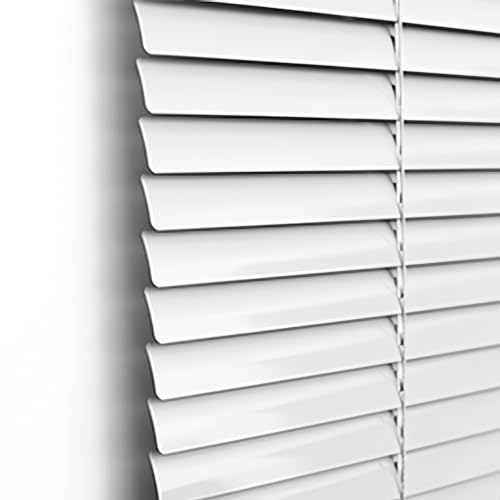 GZDXBF Persianas Horizontales De Aluminio para Interior/Exterior, Persianas Opacas Impermeables para Oficina, Baño, Dormitorio, Varios Tamaños(White)
