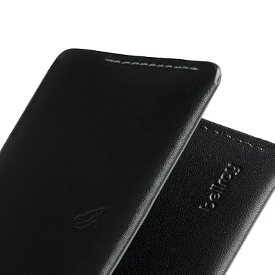 Bellroy Under Cover (slimline leather card wallet/holder with card storage, quick access slot, plus space for folded bills) - Black