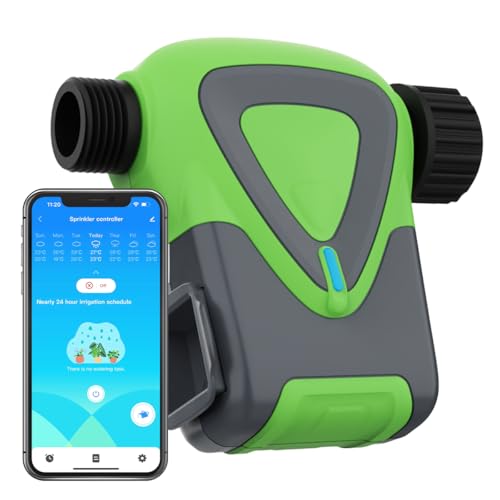 Water Timer for Garden Hose(Note:Zigbee Gateway Needs to be Purchased Separately), GreenVation Plant Automatic System for Yard Outdoor Irrigation, Smart Sprinkler Timer with Tuya/Smart Life App