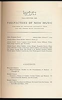 Perspectives of New Music Fall-Winter 1969 B007FR0SAI Book Cover