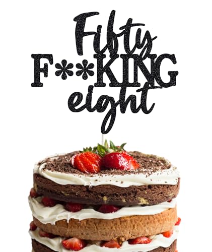 Happy 58th Birthday Cake Topper 58th birthday decorations, 58 Birthday