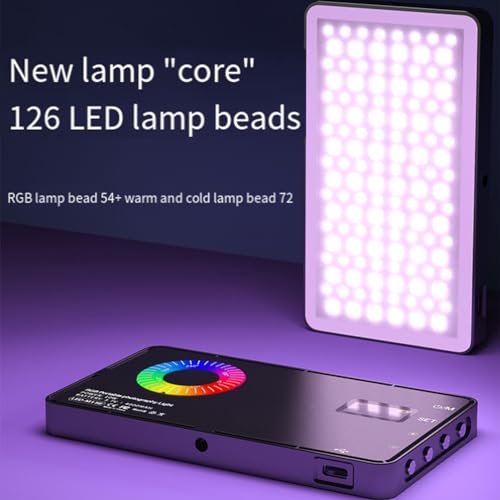 Image of RGB LED Video Fill Light 4000Mah Battery Rechargeable Video Light Used for Photography Video Live Fill Easy to Use