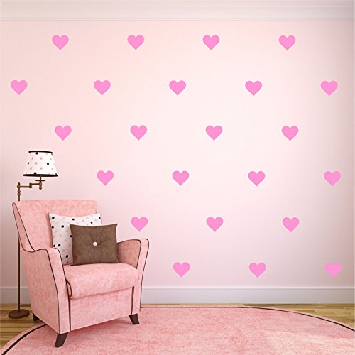 96 adhesivos de vinilo removibles en forma de corazón 2 pulgadas miniatura 2