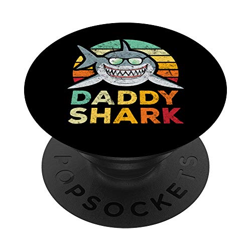 Gafas de sol de tiburón de papá envejec PopSockets PopGrip Intercambiable