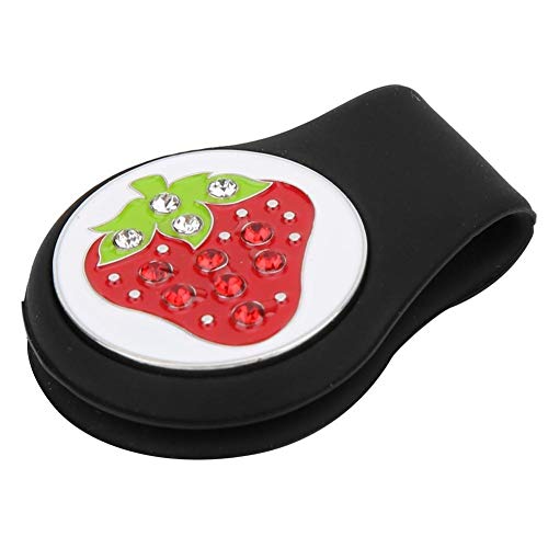 image for Heitune Silicone Compact Golf Ball Marker Fruit Pattern Hat Clip Cap C