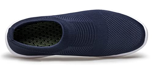 Vidbiv Men Slip On Casual Trainers Walking Shoes - Breathable Slip-On Lightweight Comfortable Tennis Mesh Sneaker #TOP7