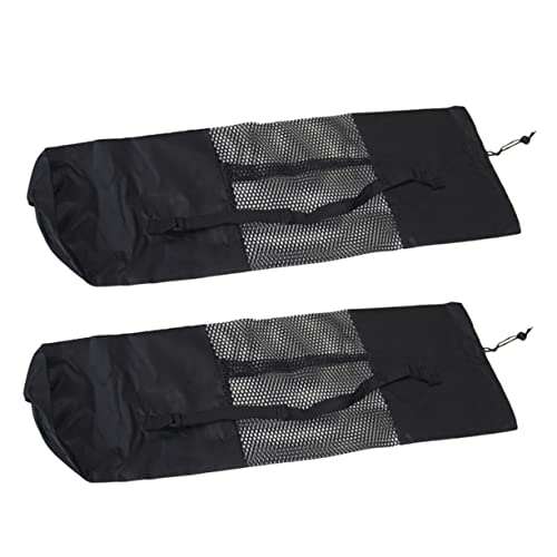 Toyvian 2Piezas Bolsa de Yoga Portátil Transpirable Capacidad Colchonetas de Yoga Práctica y Duradera de Llevar