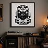 EVEVO Wall Decoration Made of Vinyl Record in Frame 32 x 32 cm Train Vinyl Wall Art Steam Train Gift for Railway Fans and Collectors #3
