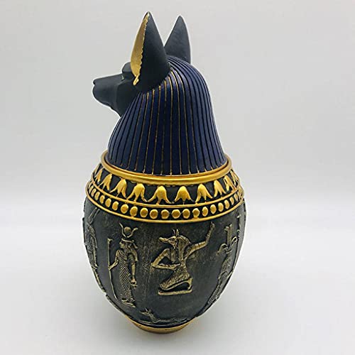 SINKITA Egitto Anubis Decorativo Vaso,Urna