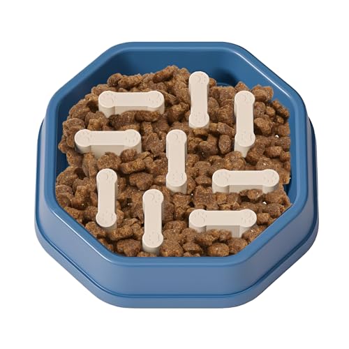 Ciotole per cani ad alimentazione lenta | antisoffocamento, per mangiare lentamente | per cani cuccioli che allattano con acqua mangiando piccoli gattini di taglia media di taglia media