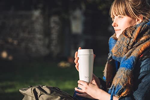 Bru - Travel Mug & Reusable Coffee Cup | 100% Leak-Proof | Ceramic Lining | Shatterproof | Hot For 8 Hrs Cold For 12 (12 Oz, Purple Dream) #TOP5