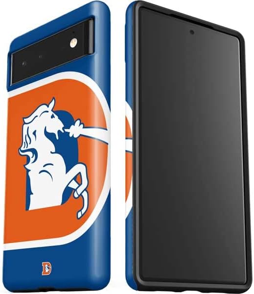 Skinit Pro Phone Case Compatible with Google Pixel 6 - Officially Licensed NFL Denver Broncos Retro Logo Design