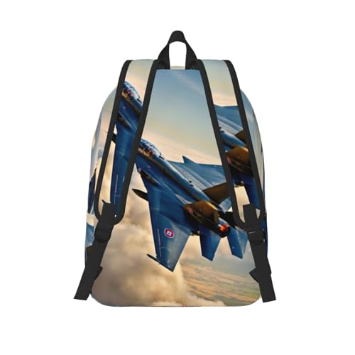 Aircraft Fighter Jets print Duffel Bag, Lightweight Duffel Bag, Casual Backpack, 17.7 x 6.3 x 12.2 inches3