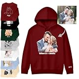 Sudaderas con Capucha Personalizadas Diseña tu Propia Sudadera Personalizada con Foto en la Parte Delantera y Trasera