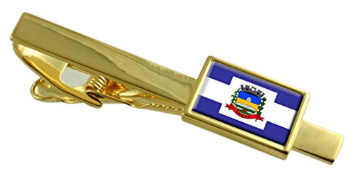 Clip de corbata de Río de Janeiro grabado el regalo personalizado ideal