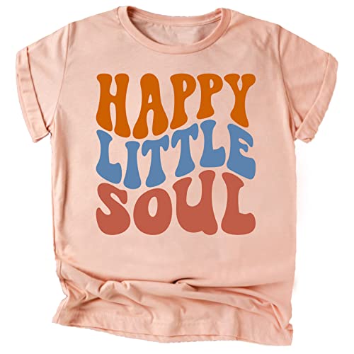 Olive Loves Apple Happy Little Soul Retro T Shirts for Kid Girls