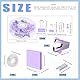 Glarks 1008pcs lila Bürobedarf Kit Schreibtisch Zubehör schließen Hefter, Tape Dispenser, Hefter Entferner, Index Tabs, Office Schere, Haftnotizen ein