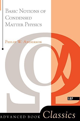 Basic Notions Of Condensed Matter Physics 0805302190 Book Cover