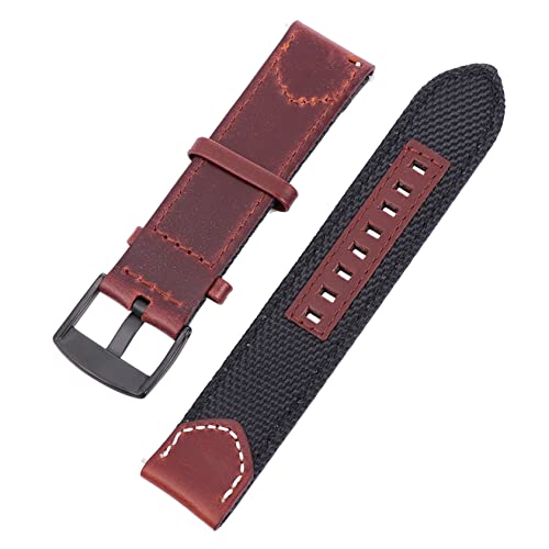 COLLBATH Vintage Nylon Watch Strap Quick Release Comfortable Stylish Band for Any Occasion Environmental Leather Material