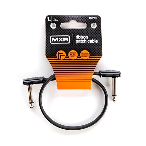 JIM DUNLOP MXR Ribbon Patchkabel, 1 Fuß | 0,3 m, 1/4-Zoll-Winkelstecker, 30 cm (DCPR1)