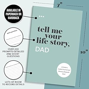 Tell Me Your Life Story Dad A Fathers Guided Journal and Memory Keepsake Book Tell Me Your Life Story Series Books Paperback–April 18 2021