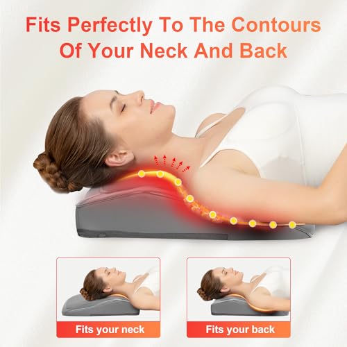 COMFIER Shiatsu Lower Back Massager for Pain, Neck and Back Massage with Heat, 4D Kneading Massage Pillow Gifts for Women Men, Deep Tissue Shiatsu Massager, Men Gifts - Image 3
