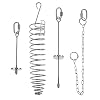 iplusmile Vogel Accessoire 4 stks Vogelvoer Houders Rvs Voedsel Houders voor Vogelkooi Foerageren Speelgoed