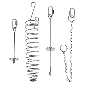 iplusmile Vogel Accessoire 4 stks Vogelvoer Houders Rvs Voedsel Houders voor Vogelkooi Foerageren Speelgoed