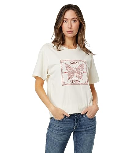 Image of Ariat Women's Ariat Butterfly Bandana T-Shirt - Off White, Medium