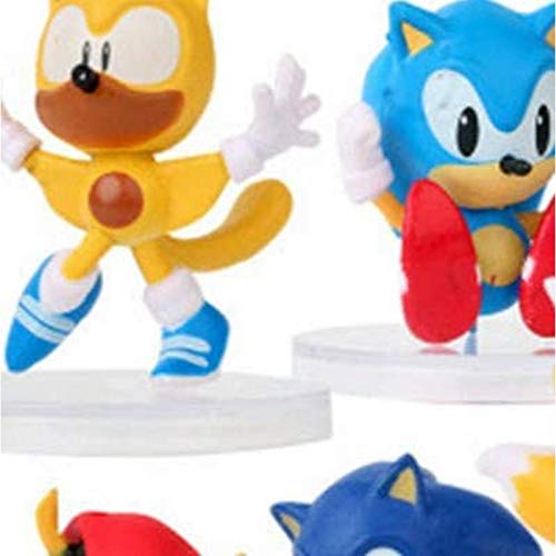 QIERK Sonic Hedgehog Giocattolo 7 Pezzi/Set Sonic