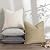 decorUhome Decorative Outdoor Throw Pillow Covers 12x20 Set of 2, Lumbar Linen Farmhouse Pillow Covers with Stitched Edge, Rustic Pillow Covers for Couch, Sofa, Living Room, Beige