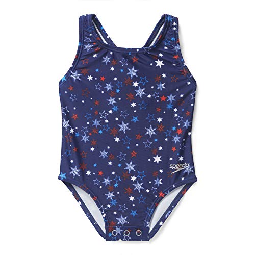 Image of Speedo Girls Printed Sport Splice